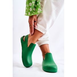 FS1 Modische grüne Meriko Green Rubber Clogs 2