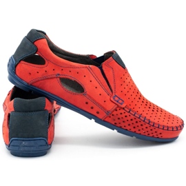 Mario Pala Herrenschuhe Mokassins 901 Sommer rot 3