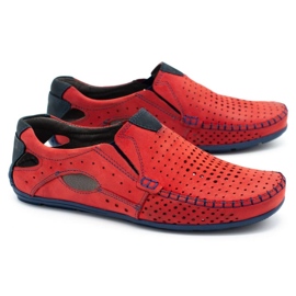 Mario Pala Herrenschuhe Mokassins 901 Sommer rot 2