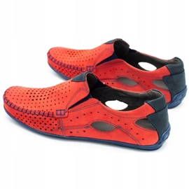 Mario Pala Herrenschuhe Mokassins 901 Sommer rot 4