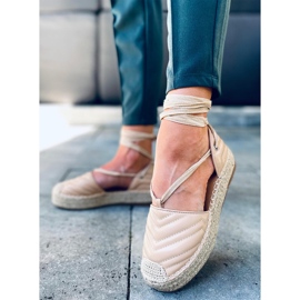 Freesia Beige Espadrilles mit Knöchelbindung 2