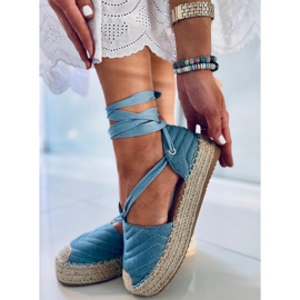 Freesia Blue knöchellange Espadrilles blau 2