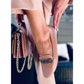 Nudefarbene Loafer von Addison beige 2