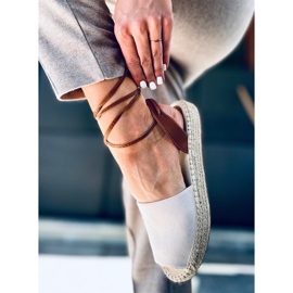 Andrina Rosa Damen-Espadrilles beige mehrfarbig 1