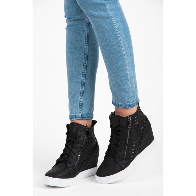 Seastar Sneaker in Hochglanz schwarz 2