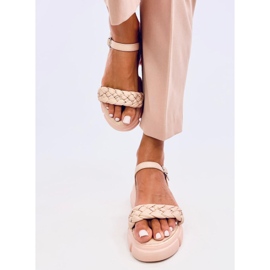 Sandalen mit hohen Sohlen Shanti Nude beige 1