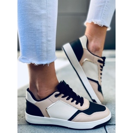 Izzie KHAKI / SCHWARZE Turnschuhe für Damen mehrfarbig 2