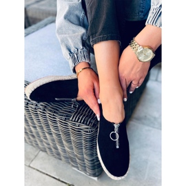 Flynn Black Damen-Espadrilles schwarz 1