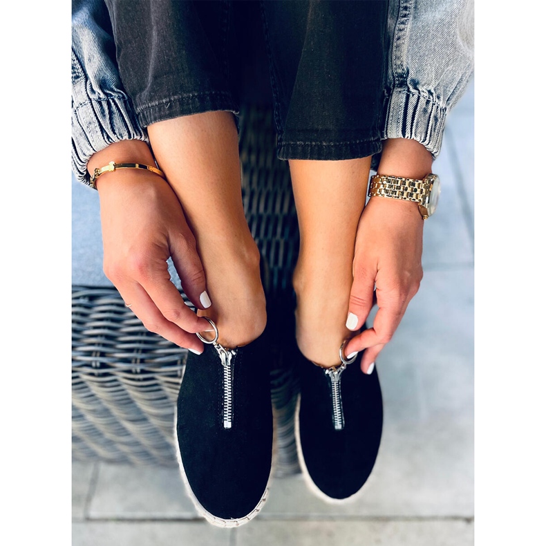 Flynn Black Damen-Espadrilles schwarz 2