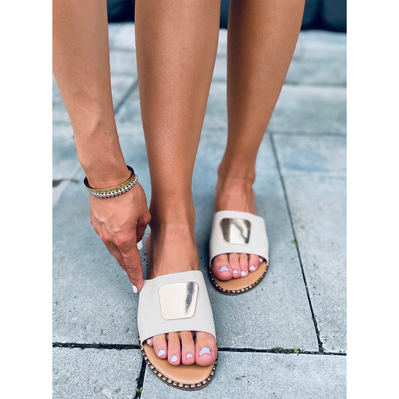 Utah Beige Damenhausschuhe 2