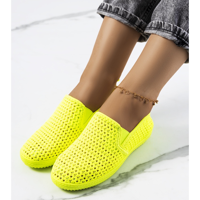 Durchbrochene Turnschuhe in Mallory-Grün mehrfarbig 1