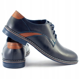 Lukas Elegante Herrenschuhe 253LU marineblau 1