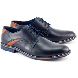 Lukas Elegante Herrenschuhe 253LU marineblau navy blau 4