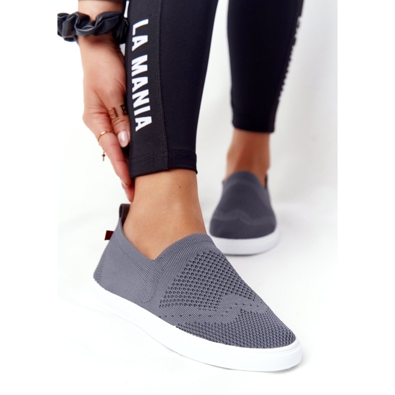 Damen Sneaker Slip-on Big Star FF274A607 Grau 2