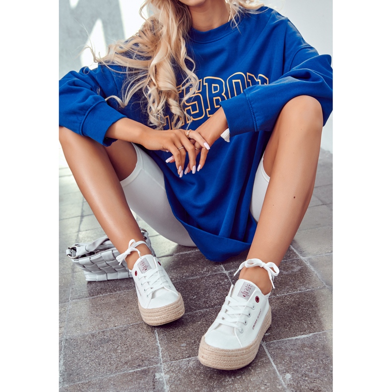 Big Star Sportschuhe Espadrilles Cross Jeans JJ2R4005C Weiß 1