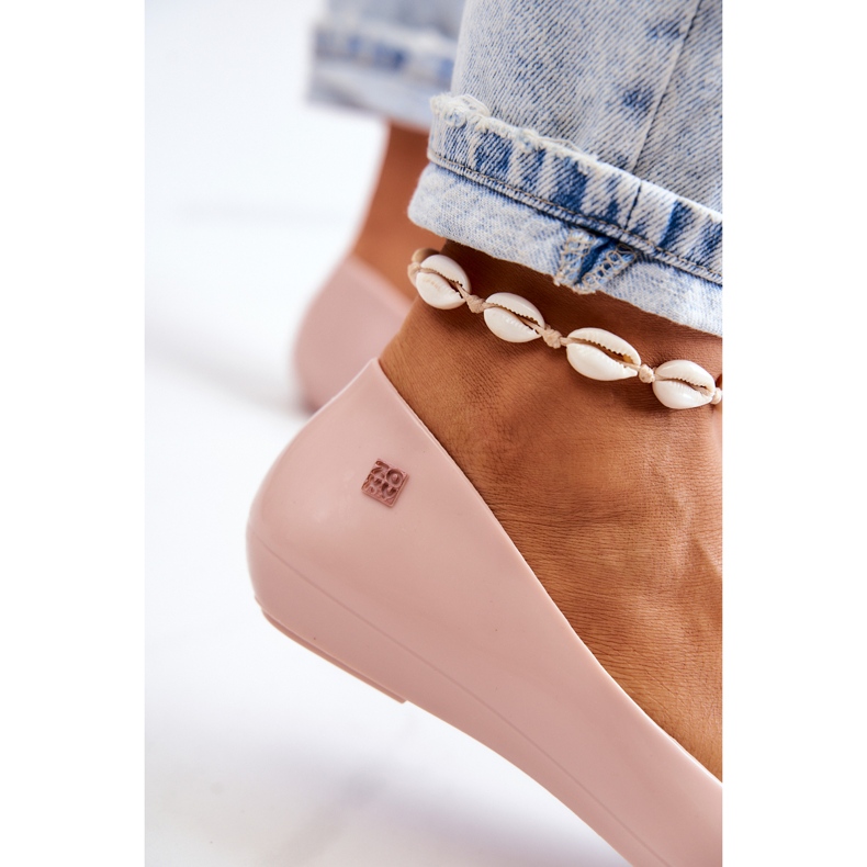 Duftende Gummi-Ballerinas für Damen ZAXY JJ285051 Nude beige 3