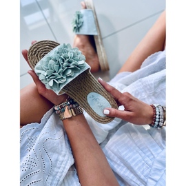 Blumenfiesta Primrose Green Pantoffeln grün 1