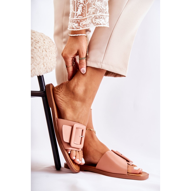 Modische Damenhausschuhe für den Sommer Pink Sylvia rosa 1