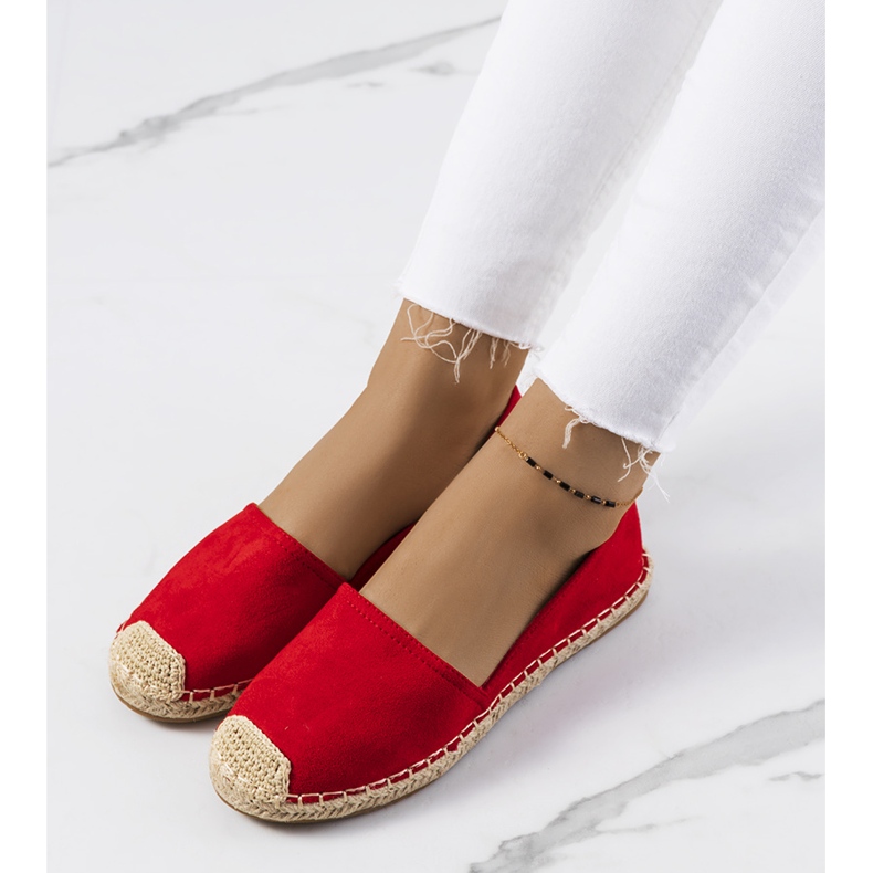 Rote Balma-Espadrilles für Damen 2