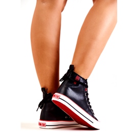 Hohe Lederturnschuhe Big Star JJ274131 Schwarz 4