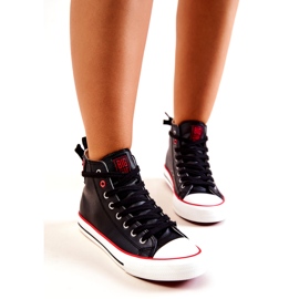 Hohe Lederturnschuhe Big Star JJ274131 Schwarz 5