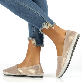 Lederschuhe Filippo DP031 / 22 Gehen Sie golden grau 6