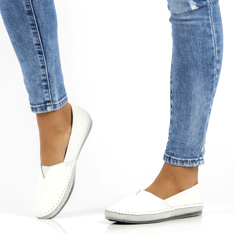 Lederschuhe Filippo DP031 / 22 WH weiß grau 6