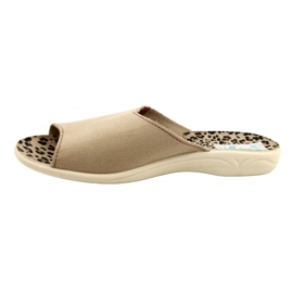 Wildleder Damenhausschuhe Adanex Sara 27310 Beige 2