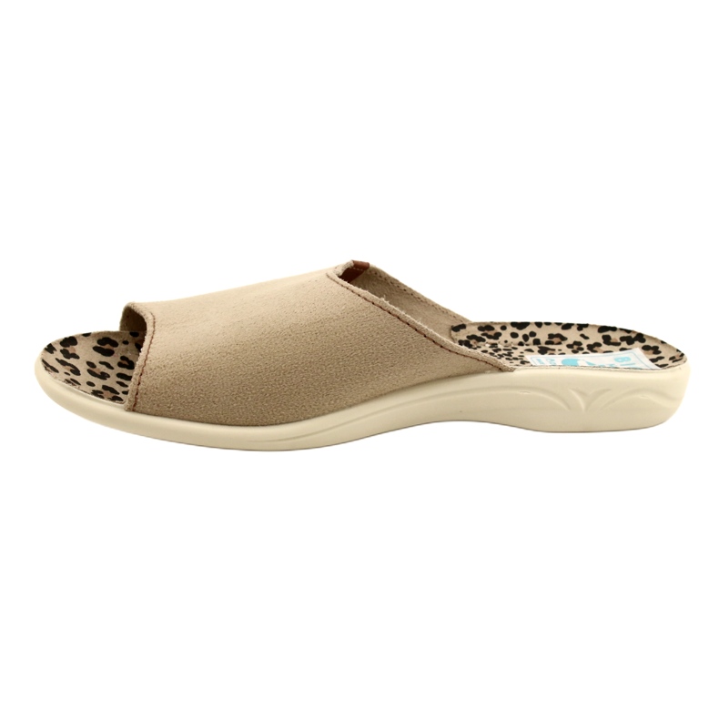 Wildleder Damenhausschuhe Adanex Sara 27310 Beige 2