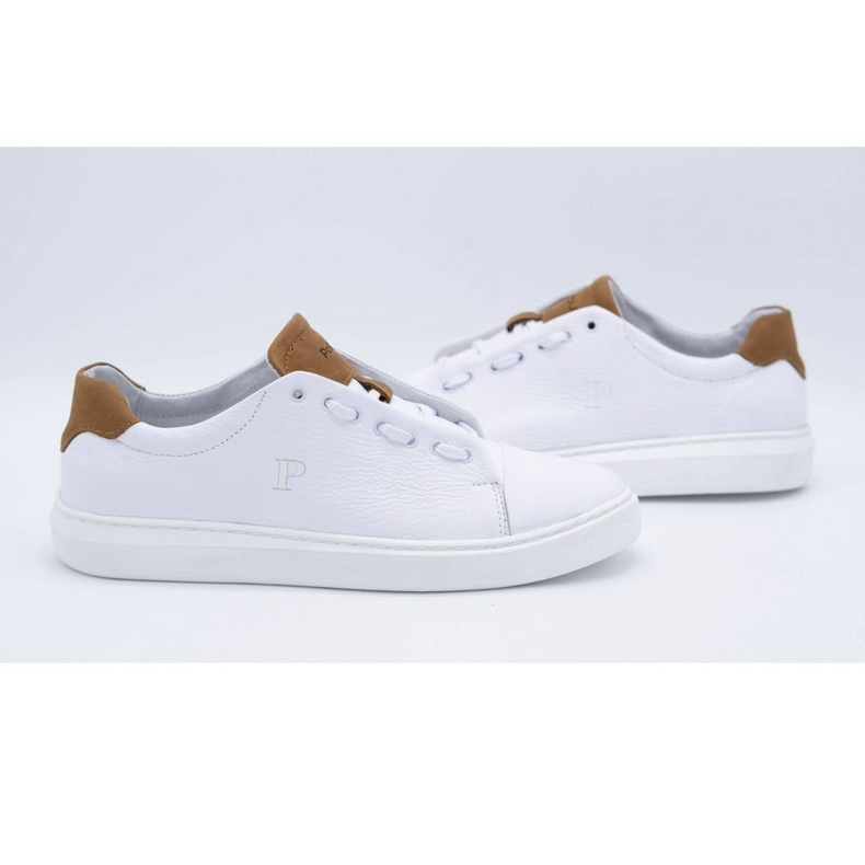 Polbut Herren-Sportschuhe aus Leder 2109 weiß 4