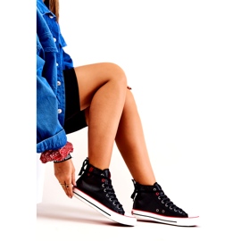 Hohe Lederturnschuhe Big Star JJ274131 Schwarz 4