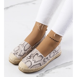 Beige Espadrilles für Damen von Cergy braun 1