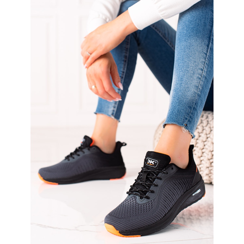 Klassische DK Sportschuhe schwarz grau 1