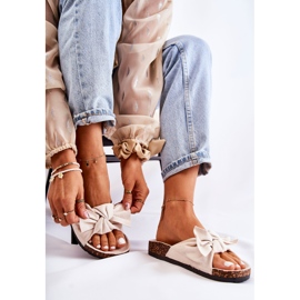 PS1 Wendy Hellbeige Korksohle Hausschuhe 2