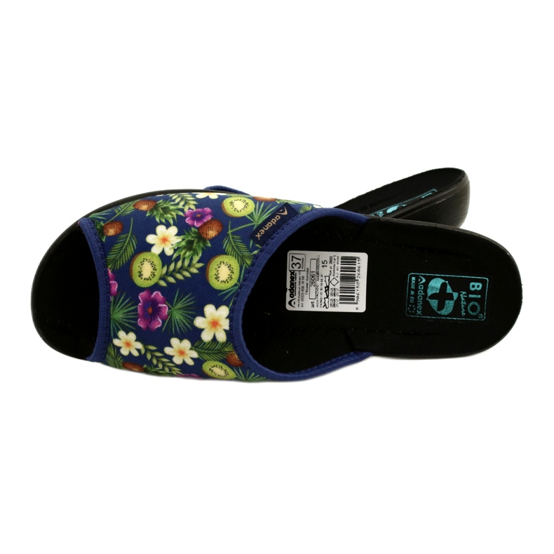 Hausschuhe Hausschuhe Kiwi Adanex DIK2 Tęg. G1 / 2 26061 Marineblau lila mehrfarbig grün 5
