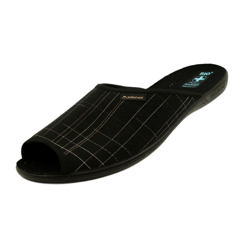 Adanex Herrenhausschuhe Hausschuhe 25954 Schwarz 3