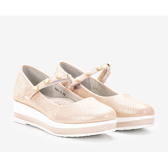 Kuiper Beige Ballerinas für Kinder 1