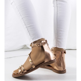 Krolt rosa Nietensandalen 1