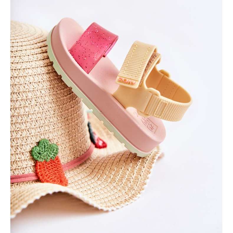 Bequeme Kindersandale Fragrant ZAXY JJ385028 Rosa-Gelb ['rosa'] 2