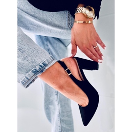 Pumps mit offenem Absatz Spectra Negro schwarz 2