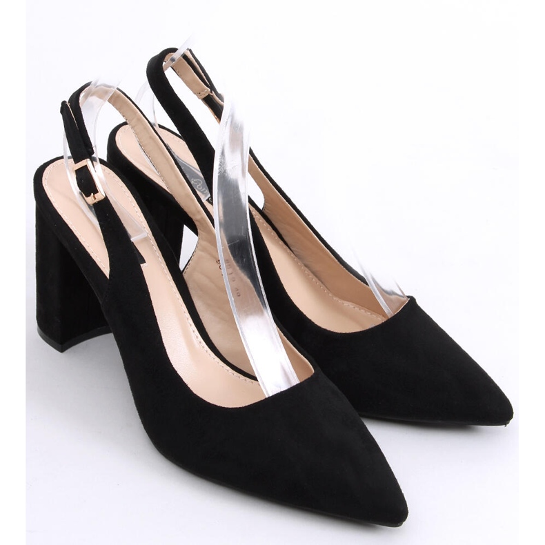 Pumps mit offenem Absatz Spectra Negro schwarz 1