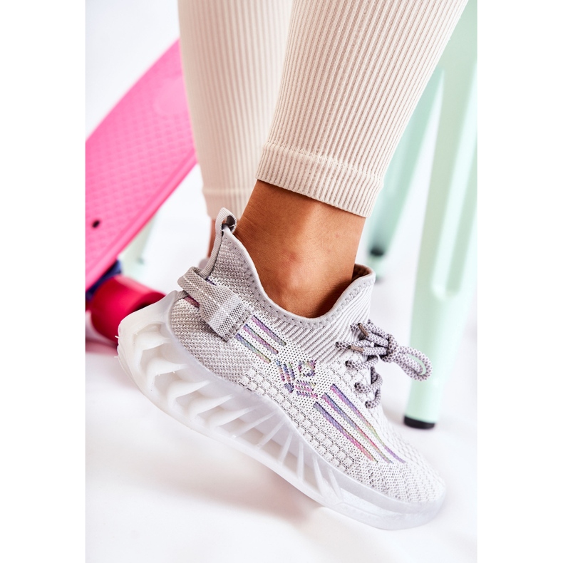 FK2 Damen Sport Slip On Grau Rokko Schuhe mehrfarbig 1