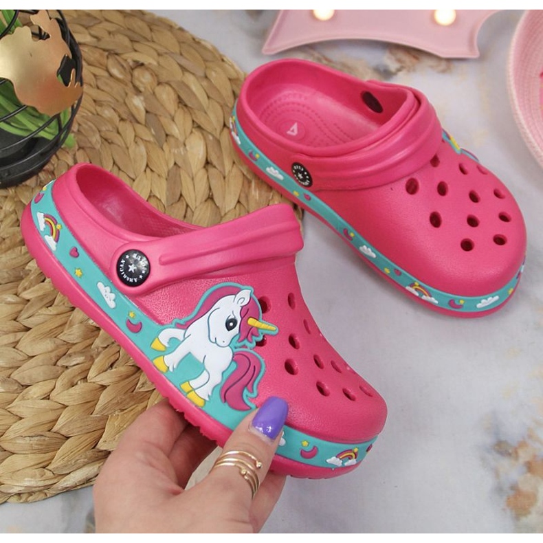 American Club Jr.AM899A Badeschuhe rosa 1