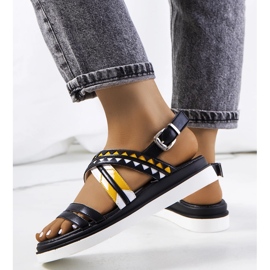 Schwarze Damensandalen von Doren 1