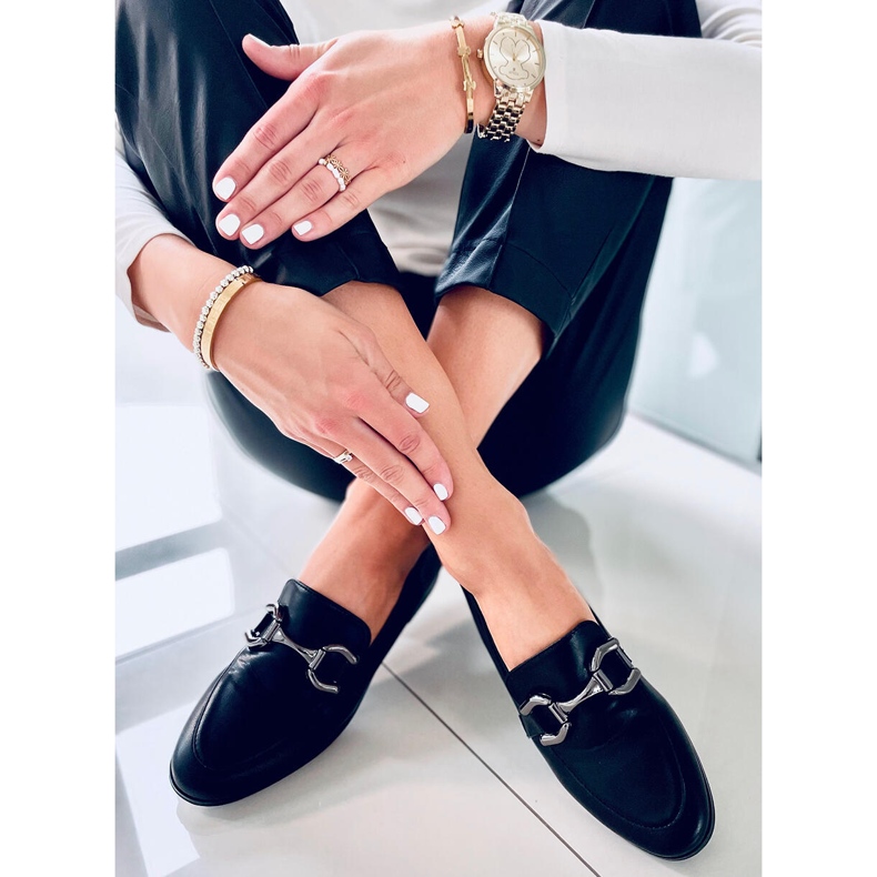 Tulip Black Damen-Slipper schwarz 2