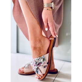 Damen Vors Pink Hausschuhe rosa mehrfarbig 2