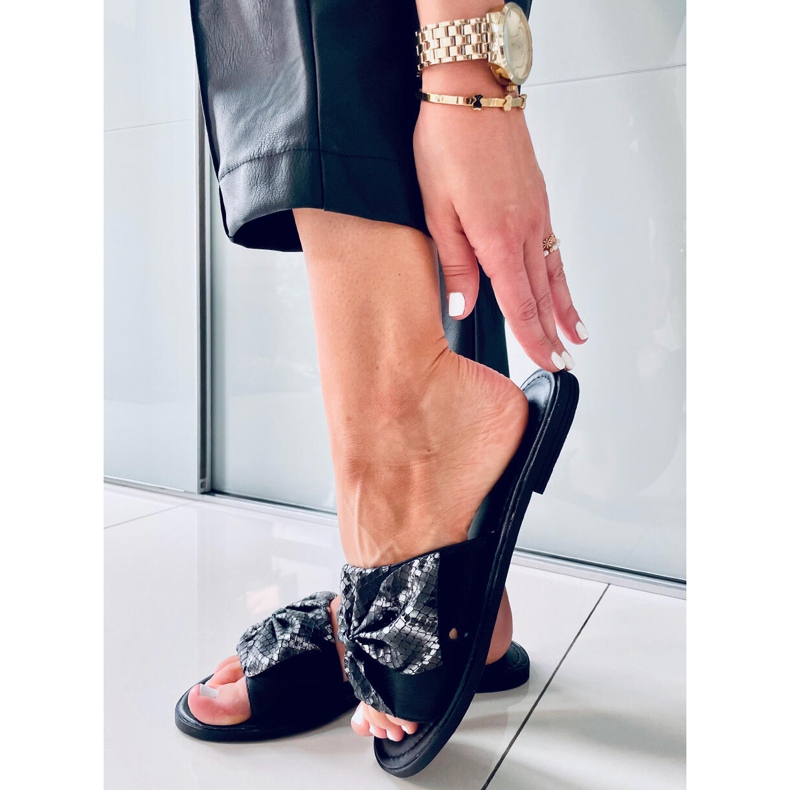 Vors Schwarze Hausschuhe für Damen 2