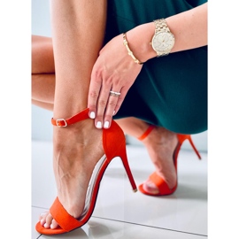 Sheila Orange Sandaletten mit hohem Absatz 2