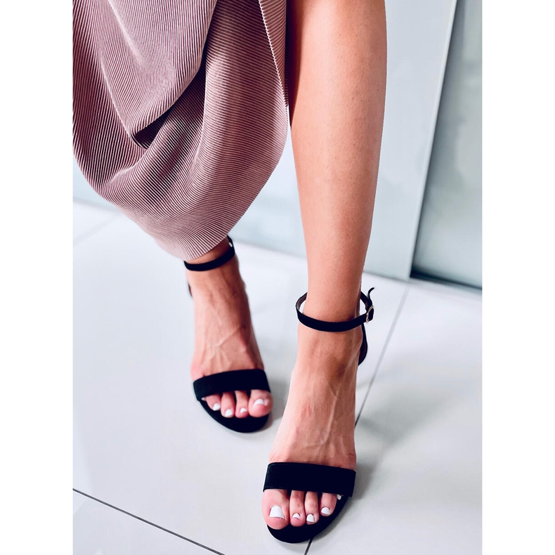 Sheila Schwarze Sandaletten mit hohem Absatz 2