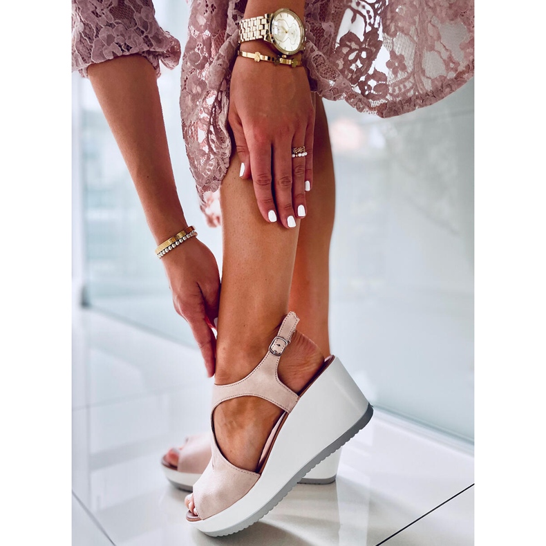 Patty Keilsandalen in Nude beige rosa 1